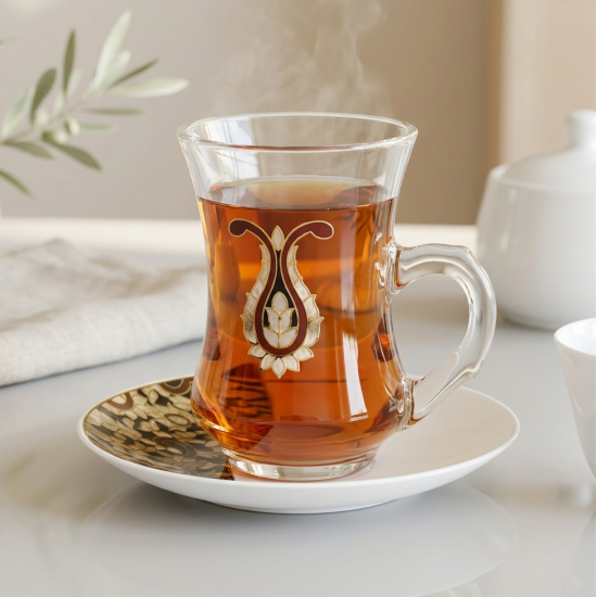 Tea Cup & Saucer & Coffee Cup Set 18 Pcs